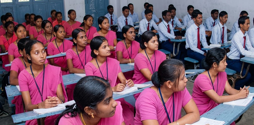 Spacious, well-lit classrooms with uniform discipline